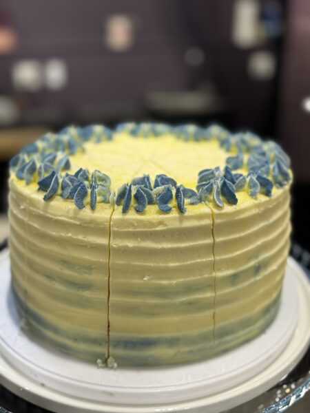 Lemon Blueberry 3 Layer Cake