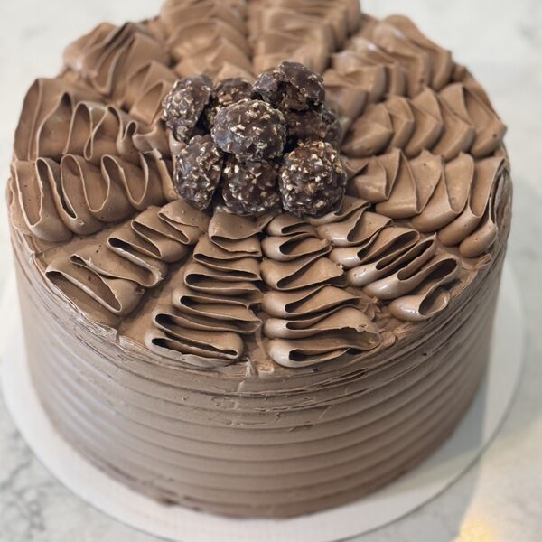 Chocolate 3 Layer w/Nutella Swiss Butter Cream