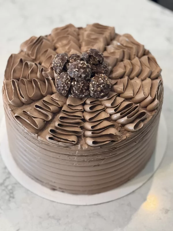 Chocolate 3 Layer w/Nutella Swiss Butter Cream